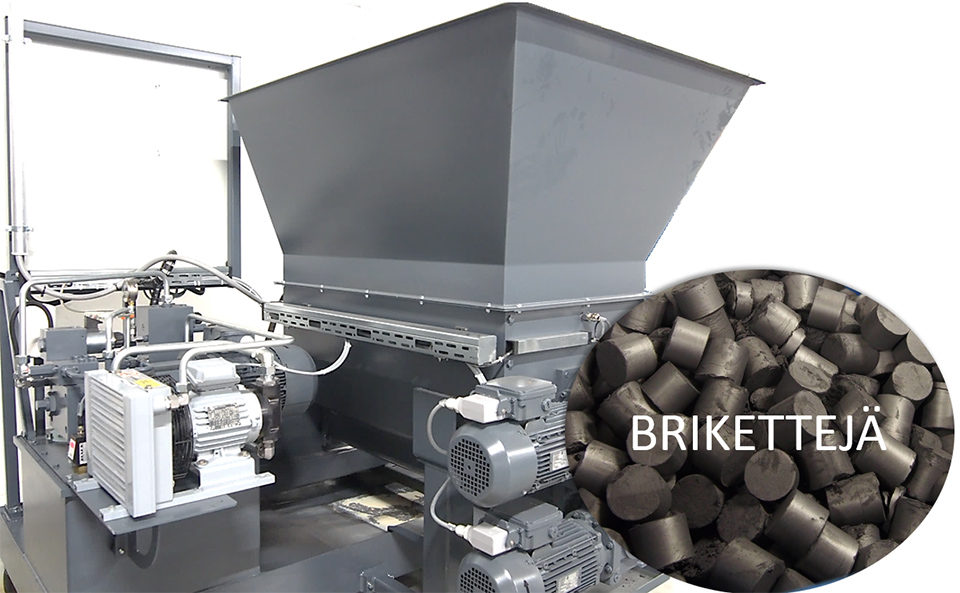 Jame-Shaft-Ymparisto-kierratys-hiomajate-briketti-metalliromun-uudelleenkaytto